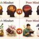 “difference between rich mindset vs poor mindset illustration”